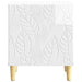 Noptieră 2 pcs Alb foarte lucios 43 x 34,5 x 50 cm - WALTI WALTI