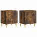 Noptieră 2 pcs Stejar fumuriu 43 x 34,5 x 50 cm Lemn prelucrat - WALTI WALTI