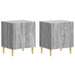 Noptieră 2 pcs Sonoma gri 43 x 34,5 x 50 cm Lemn prelucrat - WALTI WALTI
