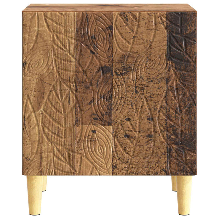 Noptieră 2 pcs Lemn vechi 43 x 34,5 x 50 cm Lemn prelucrat - WALTI WALTI