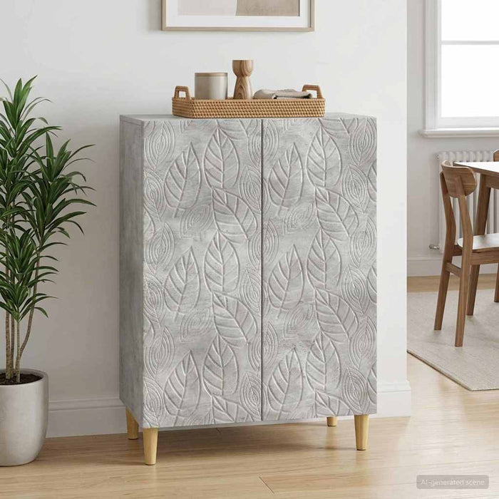 Bufet Gri Beton 66 x 34,5 x 90 cm Lemn prelucrat - WALTI WALTI