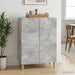 Bufet Gri Beton 66 x 34,5 x 90 cm Lemn prelucrat - WALTI WALTI