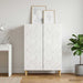 Bufet Alb foarte lucios 66 x 34,5 x 90 cm Lemn prelucrat - WALTI WALTI