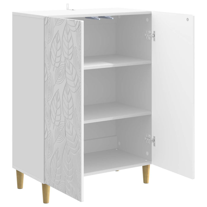 Bufet Alb foarte lucios 66 x 34,5 x 90 cm Lemn prelucrat - WALTI WALTI