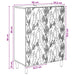 Bufet Alb foarte lucios 66 x 34,5 x 90 cm Lemn prelucrat - WALTI WALTI