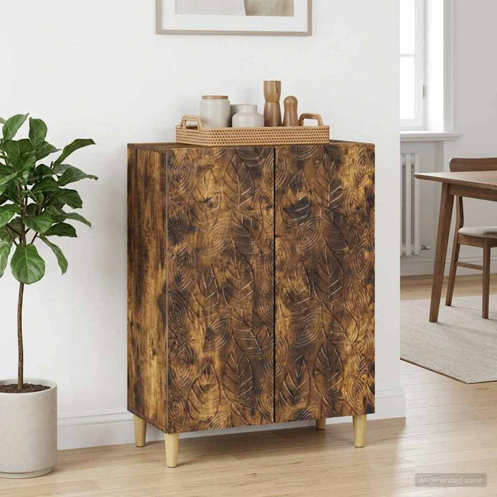 Bufet Stejar fumuriu 66 x 34,5 x 90 cm Lemn prelucrat - WALTI WALTI