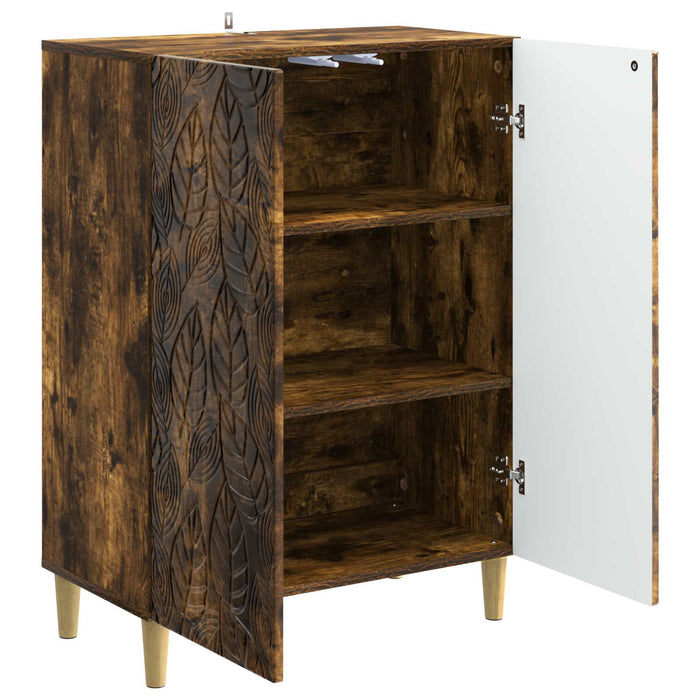 Bufet Stejar fumuriu 66 x 34,5 x 90 cm Lemn prelucrat - WALTI WALTI