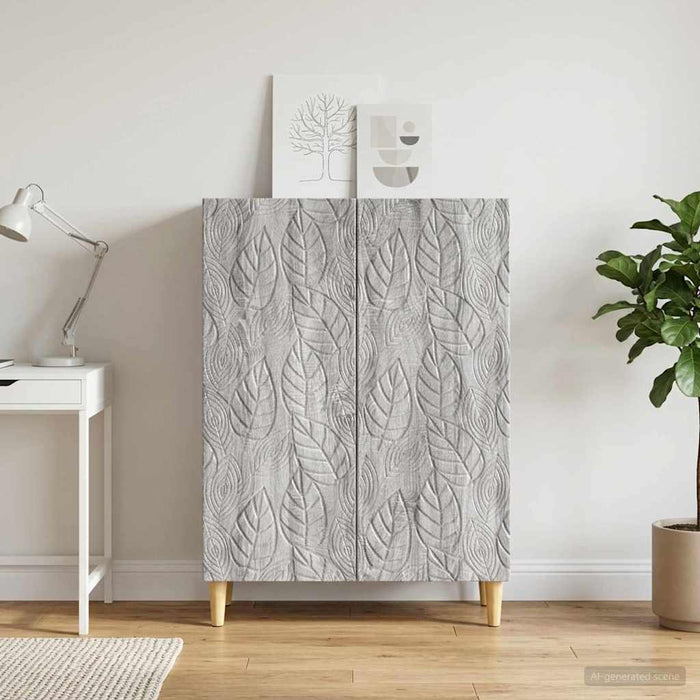 Bufet Sonoma gri 66 x 34,5 x 90 cm Lemn prelucrat - WALTI WALTI