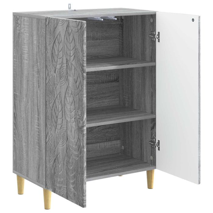 Bufet Sonoma gri 66 x 34,5 x 90 cm Lemn prelucrat - WALTI WALTI