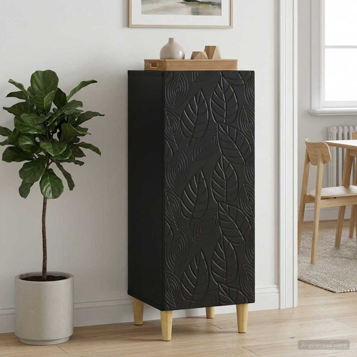 Bufet Negru 33 x 34,5 x 90 cm Lemn prelucrat - WALTI WALTI