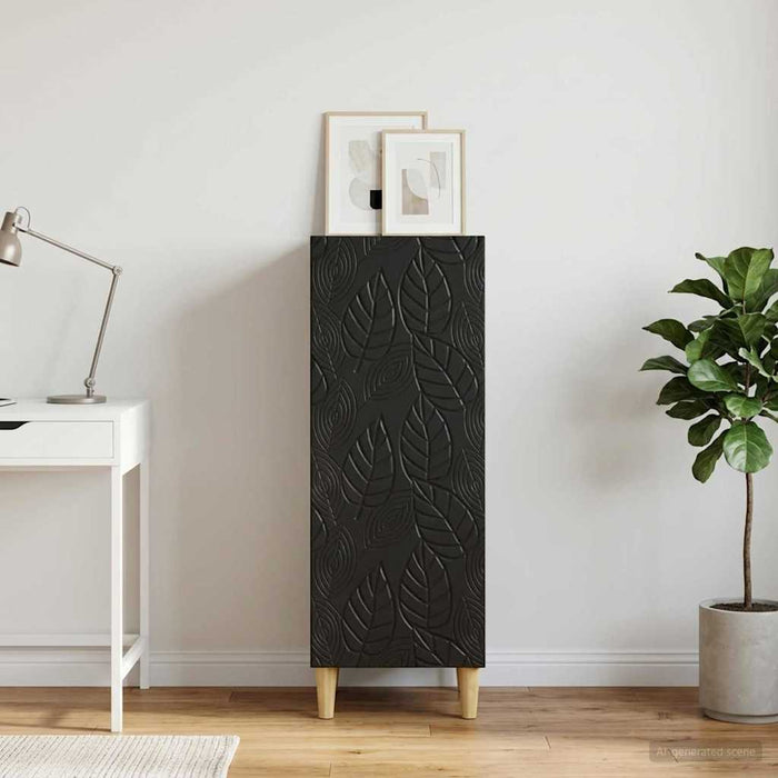 Bufet Negru 33 x 34,5 x 90 cm Lemn prelucrat - WALTI WALTI