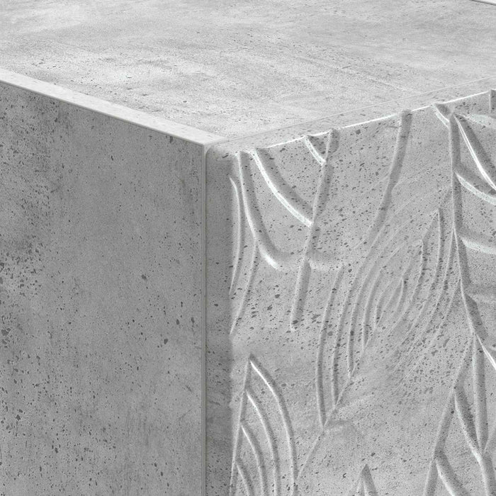 Bufet Gri Beton 33 x 34,5 x 90 cm Lemn prelucrat - WALTI WALTI