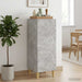 Bufet Gri Beton 33 x 34,5 x 90 cm Lemn prelucrat - WALTI WALTI