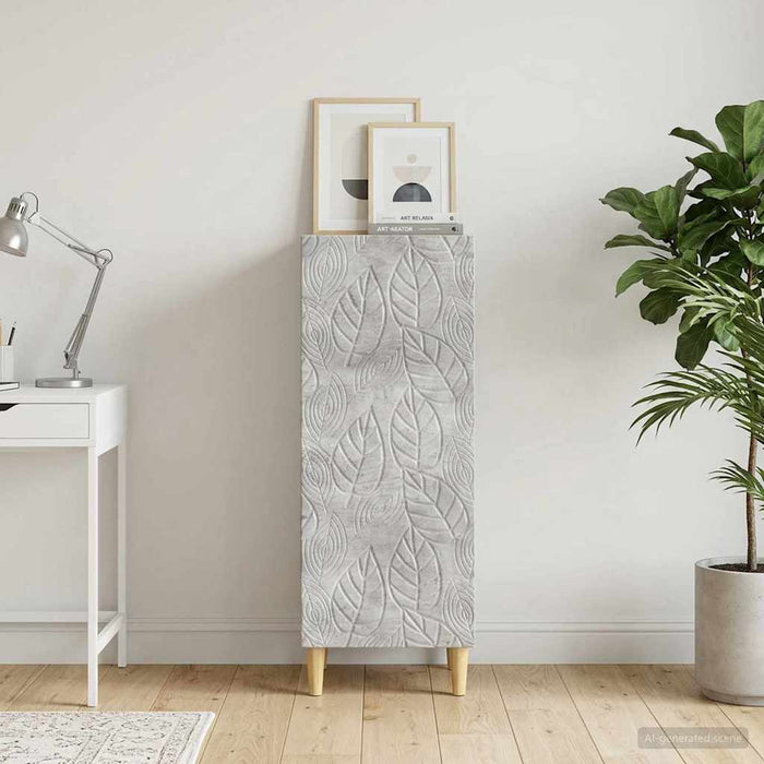 Bufet Gri Beton 33 x 34,5 x 90 cm Lemn prelucrat - WALTI WALTI