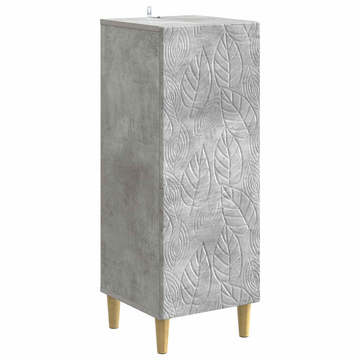 Bufet Gri Beton 33 x 34,5 x 90 cm Lemn prelucrat - WALTI WALTI