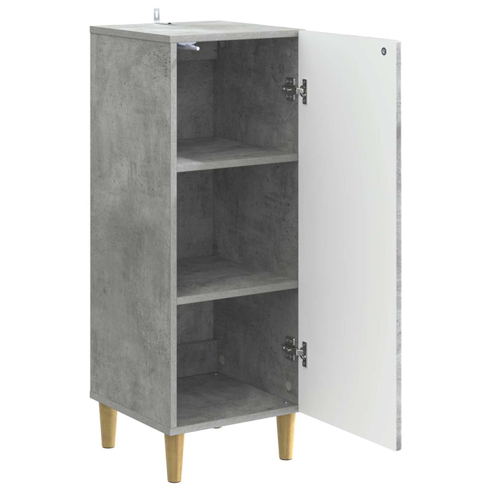 Bufet Gri Beton 33 x 34,5 x 90 cm Lemn prelucrat - WALTI WALTI