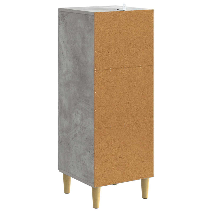 Bufet Gri Beton 33 x 34,5 x 90 cm Lemn prelucrat - WALTI WALTI