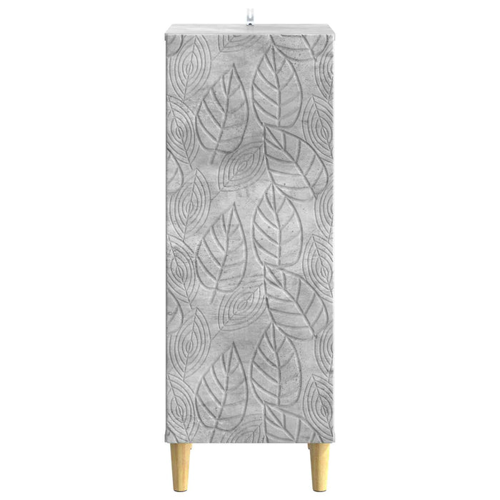 Bufet Gri Beton 33 x 34,5 x 90 cm Lemn prelucrat - WALTI WALTI