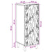 Bufet Gri Beton 33 x 34,5 x 90 cm Lemn prelucrat - WALTI WALTI