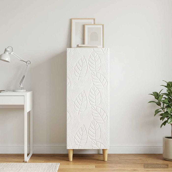 Bufet Alb foarte lucios 33 x 34,5 x 90 cm Lemn prelucrat - WALTI WALTI