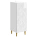 Bufet Alb foarte lucios 33 x 34,5 x 90 cm Lemn prelucrat - WALTI WALTI