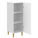 Bufet Alb foarte lucios 33 x 34,5 x 90 cm Lemn prelucrat - WALTI WALTI