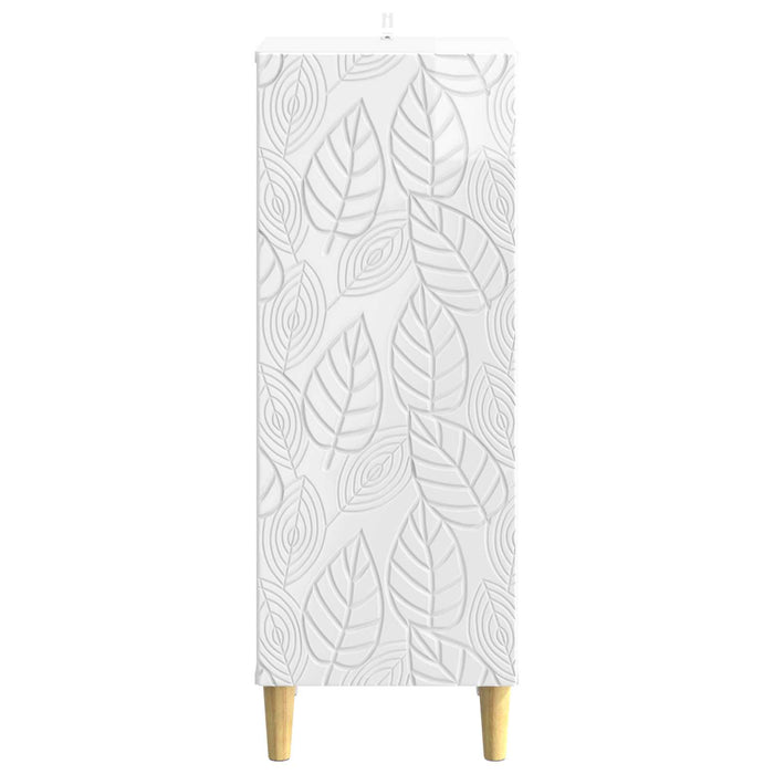 Bufet Alb foarte lucios 33 x 34,5 x 90 cm Lemn prelucrat - WALTI WALTI