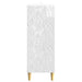 Bufet Alb foarte lucios 33 x 34,5 x 90 cm Lemn prelucrat - WALTI WALTI
