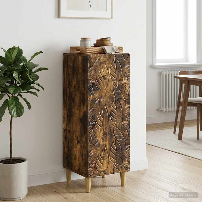 Bufet Stejar fumuriu 33 x 34,5 x 90 cm Lemn prelucrat - WALTI WALTI