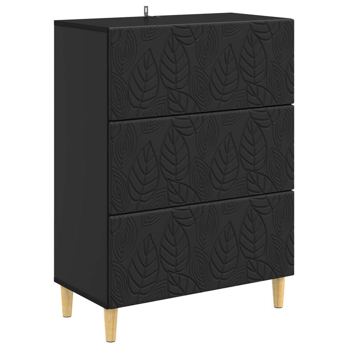 Dulap cu sertare Negru 66 x 34,5 x 90 cm Lemn prelucrat - WALTI WALTI