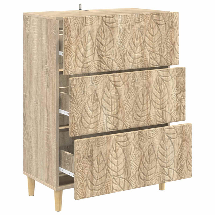 Dulap cu sertare Stejar Sonoma 66 x 34,5 x 90 cm Lemn prelucrat - WALTI WALTI