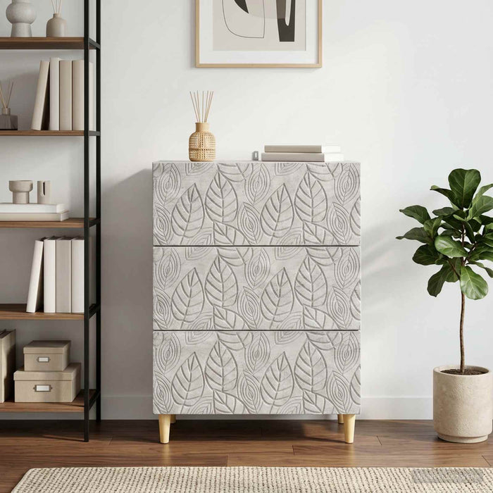Dulap cu sertare Gri Beton 66 x 34,5 x 90 cm Lemn prelucrat - WALTI WALTI