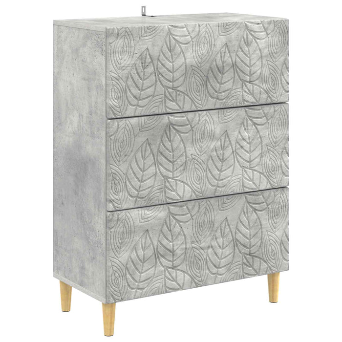 Dulap cu sertare Gri Beton 66 x 34,5 x 90 cm Lemn prelucrat - WALTI WALTI