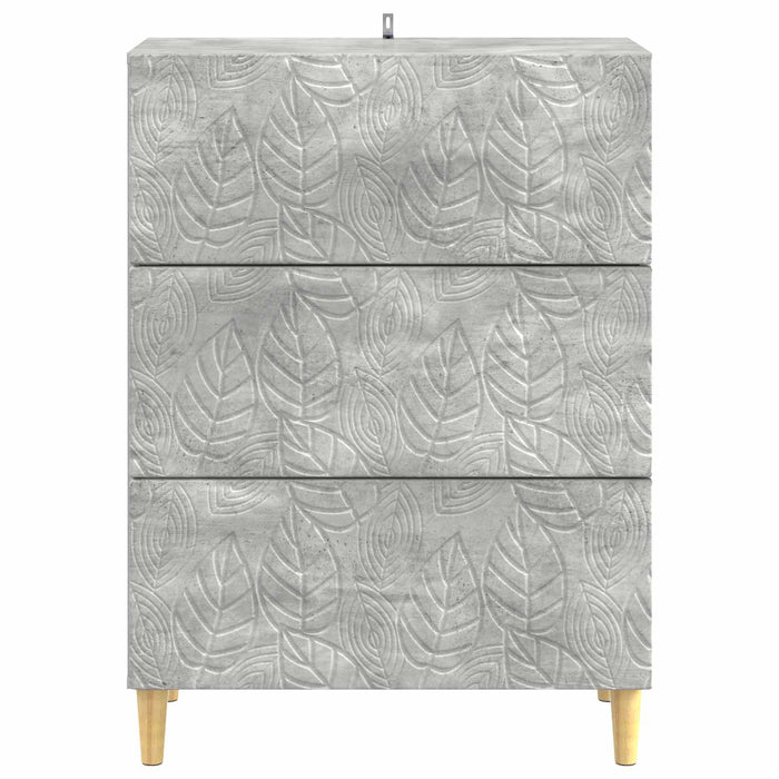 Dulap cu sertare Gri Beton 66 x 34,5 x 90 cm Lemn prelucrat - WALTI WALTI