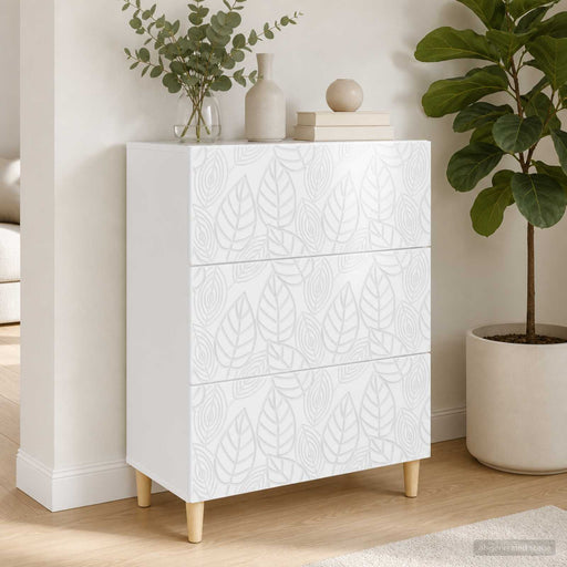 Dulap cu sertare Alb foarte lucios 66 x 34,5 x 90 cm - WALTI WALTI