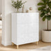 Dulap cu sertare Alb foarte lucios 66 x 34,5 x 90 cm - WALTI WALTI