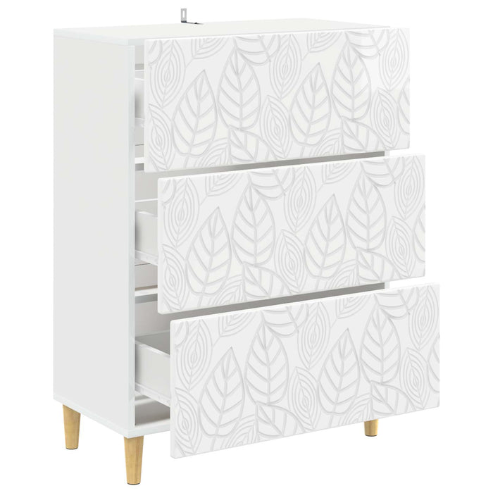 Dulap cu sertare Alb foarte lucios 66 x 34,5 x 90 cm - WALTI WALTI