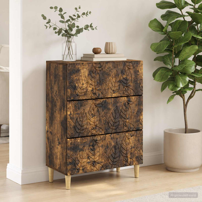 Dulap cu sertare Stejar fumuriu 66 x 34,5 x 90 cm - WALTI WALTI