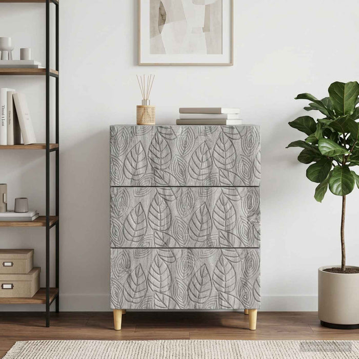 Dulap cu sertare Sonoma gri 66 x 34,5 x 90 cm Lemn prelucrat - WALTI WALTI