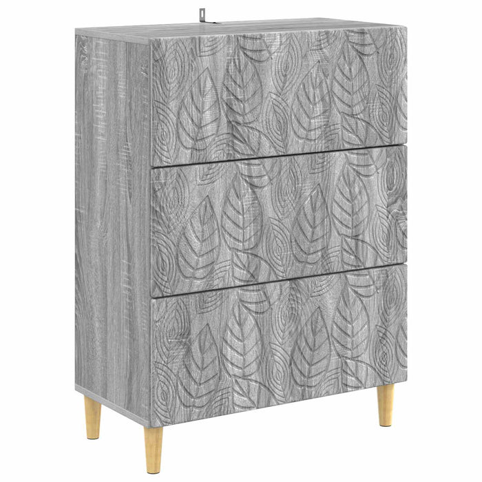 Dulap cu sertare Sonoma gri 66 x 34,5 x 90 cm Lemn prelucrat - WALTI WALTI