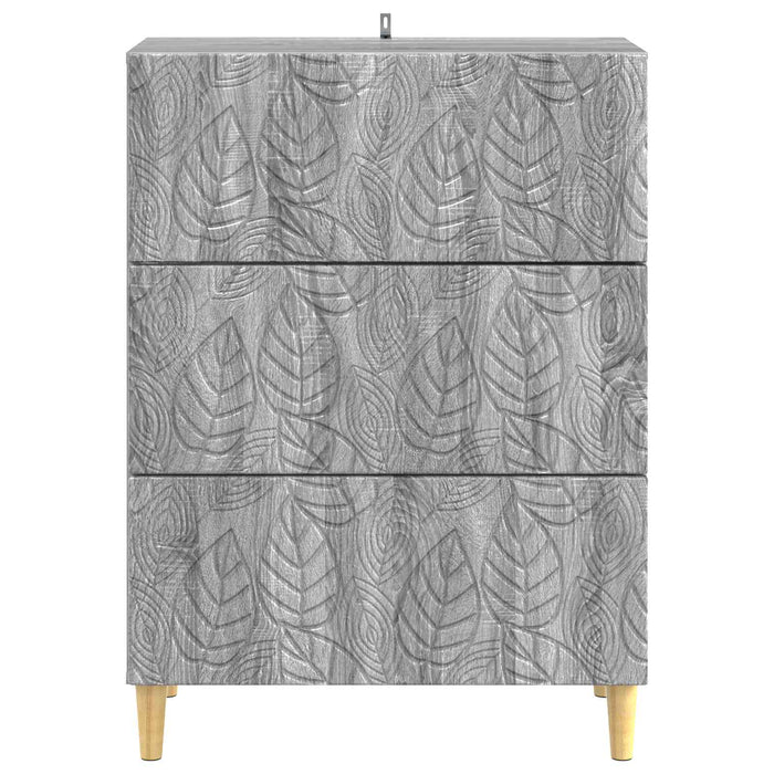 Dulap cu sertare Sonoma gri 66 x 34,5 x 90 cm Lemn prelucrat - WALTI WALTI