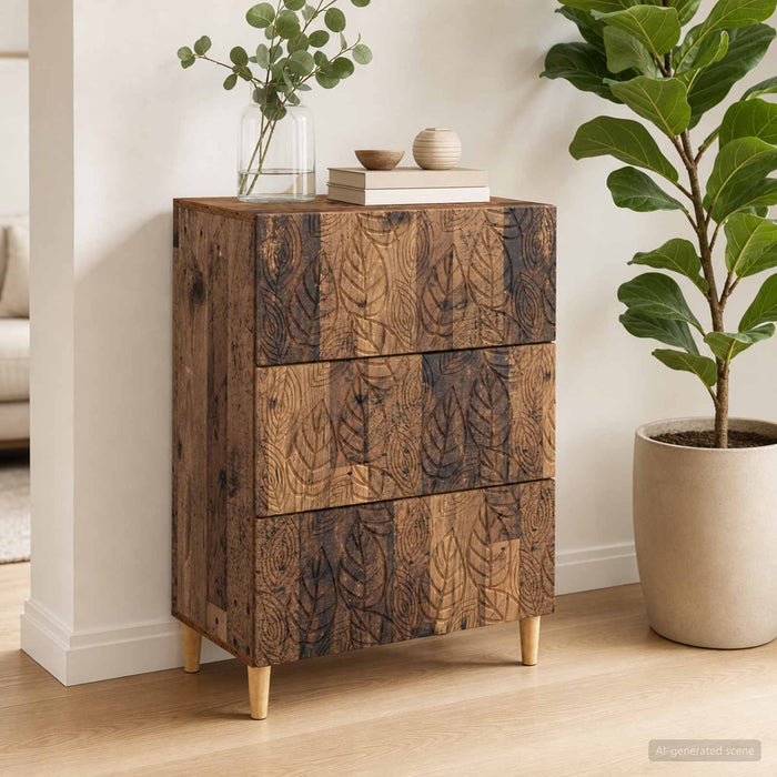 Dulap cu sertare Lemn vechi 66 x 34,5 x 90 cm Lemn prelucrat - WALTI WALTI