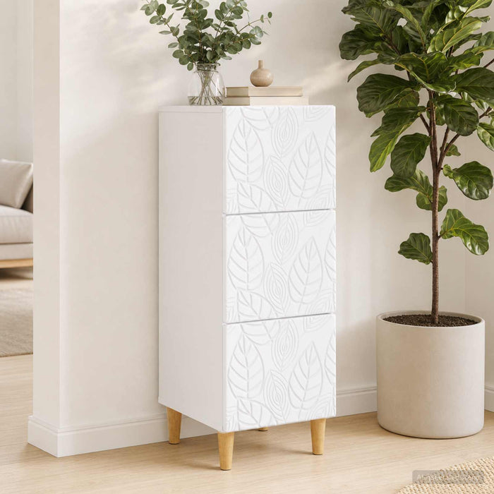 Dulap cu sertare Alb 33 x 34,5 x 90 cm Lemn prelucrat - WALTI WALTI