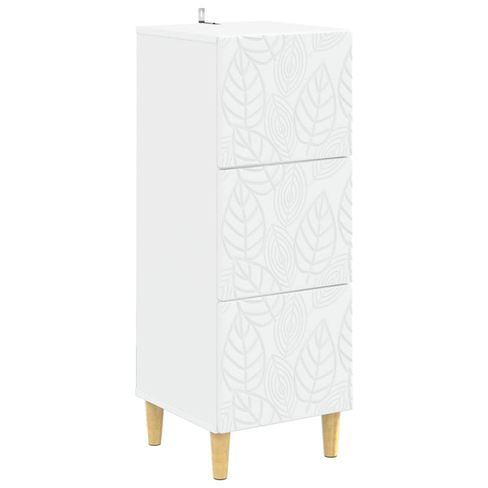 Dulap cu sertare Alb 33 x 34,5 x 90 cm Lemn prelucrat WALTI