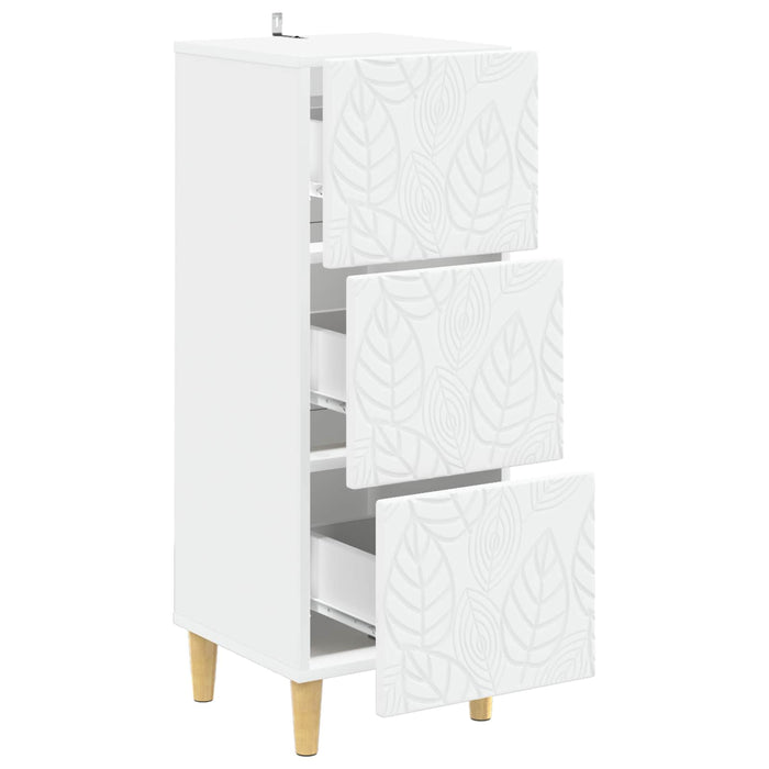 Dulap cu sertare Alb 33 x 34,5 x 90 cm Lemn prelucrat WALTI