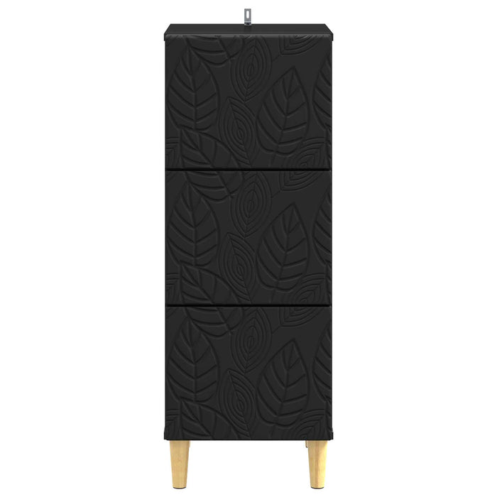 Dulap cu sertare Negru 33 x 34,5 x 90 cm Lemn prelucrat - WALTI WALTI