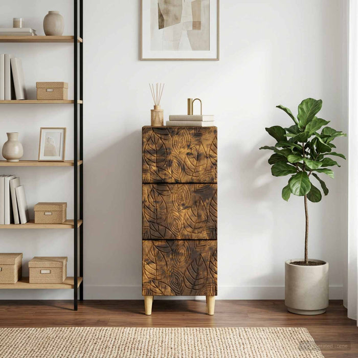 Dulap cu sertare Stejar fumuriu 33 x 34,5 x 90 cm - WALTI WALTI