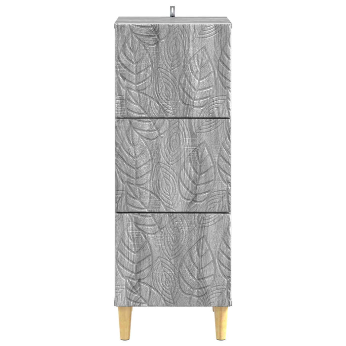 Dulap cu sertare Sonoma gri 33 x 34,5 x 90 cm Lemn prelucrat WALTI