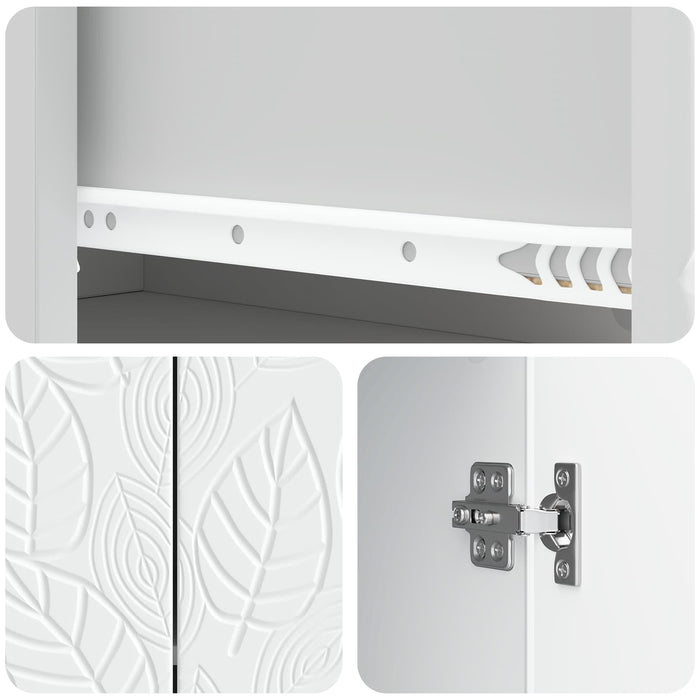 Bufet Alb 66 x 34,5 x 90 cm Lemn prelucrat - WALTI WALTI
