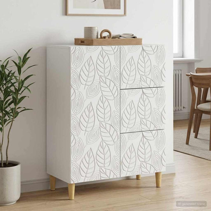 Bufet Alb 66 x 34,5 x 90 cm Lemn prelucrat - WALTI WALTI